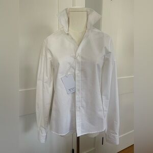 NWT With Nothing Underneath (WNU) Women’s Classic Oxford Shirt | US 2 | UK 6